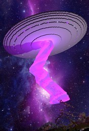 UFO parkour, alien invasion Minecraft Map