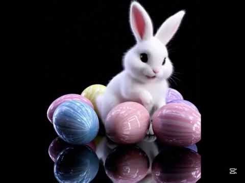 Cute Bunny Says “Happy Easter” 🐰🌸 | Adorable Easter Wishes