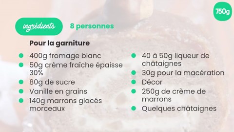 Bûche de Noël aux marrons