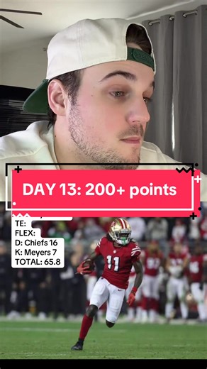 DAY 13: Trying to score 200 fantasy football points using random players since 2010 🏈 #NFL #fantasyfootball #sportstiktok #challenge #wheel