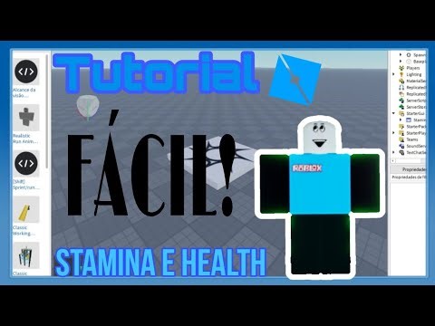 (FÁCIL E RÁPIDO) Tutorial de Stamina e Health (Velocidade e Vida) ATUALIZADO! - Roblox Studio