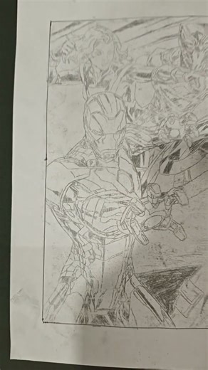 The Avengers drawing; part-1:- the sketch