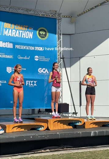 Belief. Don’t underestimate it 🥹🥹🤝 #goldcoastmarathon #goldcoastmarawinner #goldcoast