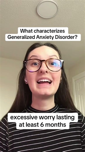 What characterizes Generalized Anxiety Disorder? BOTTOM LINE for your therapist exam