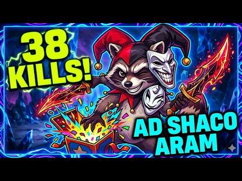 38 KILLS! AD Shaco ARAM Stomp (No Commentary) - CRITTER CHAOS #1