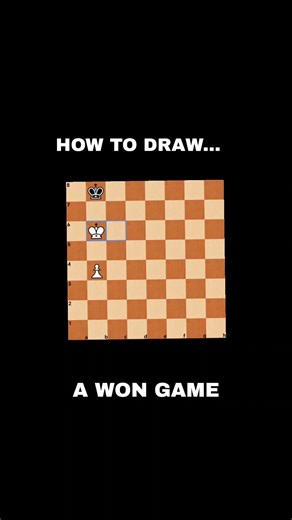 how to draw this endgame... 🙄 #chess