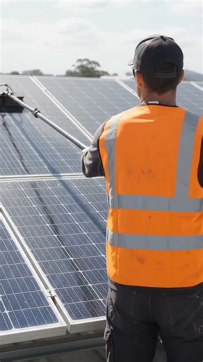 What happens when you clean your solar panels #solarenergy #cleaning