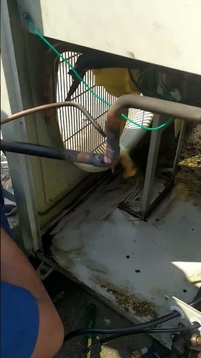 New Copeland scroll compressor installation #hvac #compressor #refrigration #compressorinstallation