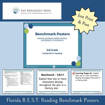 3rd Grade Benchmark Posters - Florida B.E.S.T. Reading