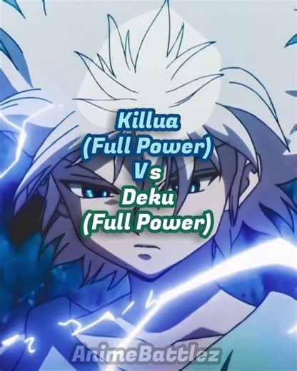 KILLUA (Full Power) VS DEKU (Full Power) #shorts #anime