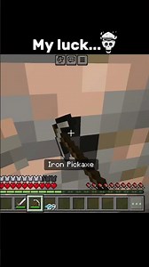 Minecraft My Luck Day By Day 💀"Wait for End'' #minecraft #shorts