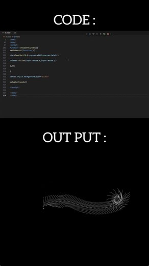 centipede skeleton #popular #javascript #html #coding #viral