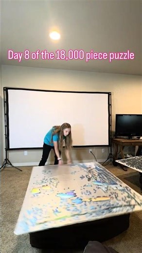 Day 8 of the 18,000 piece puzzle 🧩