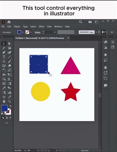 Selection Tool in Adobe #selectiontool #graphicdesign #adobeillustrator #tutorial