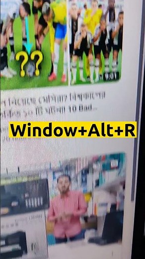 Screen Recorder Shortcut key For Windows 10 || #shorts