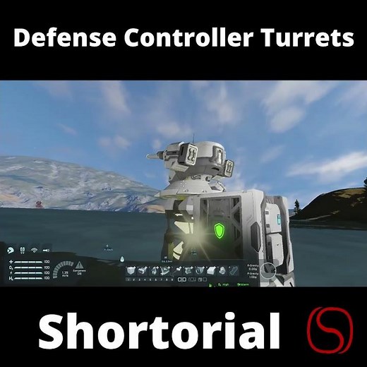 Space Engineers Shortorial - Control Turrets with Defense Controller #spaceengineers #tutorial