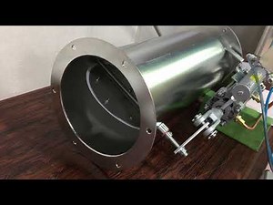ステンレス製エアー駆動ダンパー（風量調整型）