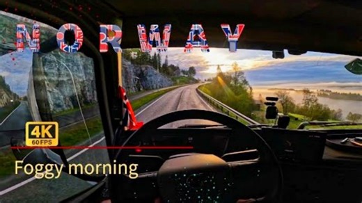 【4K60帧】真实欧卡第一视角：从卡车司机的角度来看挪威的春天是什么样子 | 作者：KG Norway Truck Driver