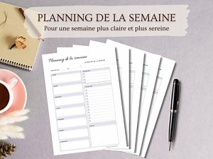 Printable Weekly Planner | Weekly Organizer | Weekly Organization | PDF A4 & A5 - Etsy Canada