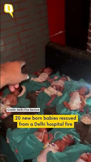 Viral Video | 20 New Born Babies Rescued From a Delhi Hospital Fire | #shorts