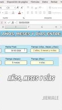 🔥How to calculate years, months, and days between two dates in Excel (FORMULA + VBA)