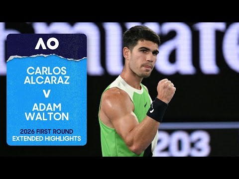 Carlos Alcaraz v Adam Walton Extended Highlights | Australian Open 2026 First Round