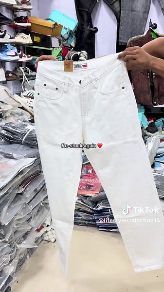 Re-stock of White Jeans Pants Now Available!