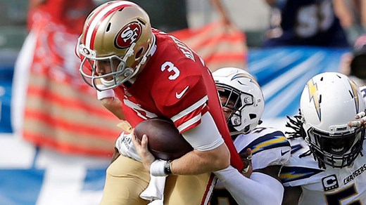 Derwin James, Melvin Ingram combine for major sack on Beathard