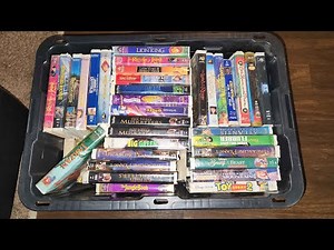 Cleaning a bunch of old VHS cases