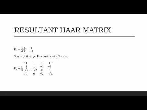 Haar Transform