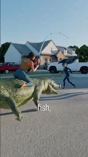 Raising a Deinosuchus 🐊#deinosuchus #crocodile #alligator #prehistoric #3d #animation #science