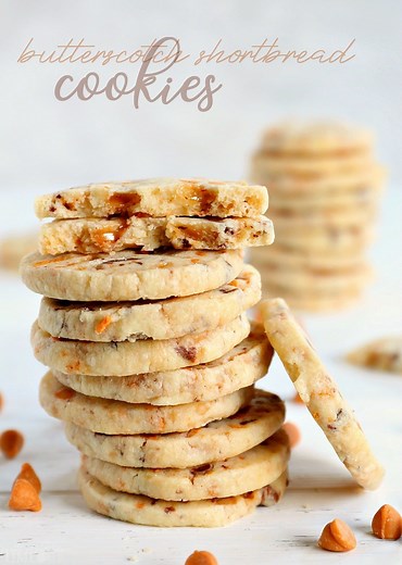 Butterscotch Shortbread Cookies