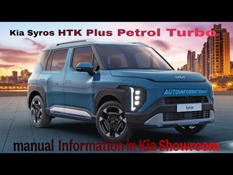 Kia Syros HTK Plus Petrol Turbo manual Information in Kia Showroom..