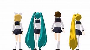 [MMD] School Uniform Model Download Links! + (Walking Animation Test)
