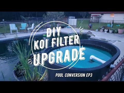 Diving into koi keeping: Koi pool Conversion DIY filter build