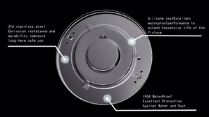 PROPART 54W 10 Inch Pool Light for Inground Pool, LED Inground Pool Light for 10 Inch Large Wet Niches, with App, Remote, Manual Controller, Large LED Multicolor Inground Pool Light, 100FT