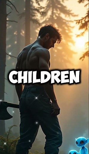 Two Tiny Aliens Twins Asked a Giant Human Lumberjack for Help—What He Did Next Surprised Everyone