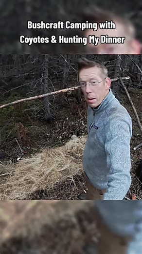 Bushcraft Camping: Cooking Dinner with Coyotes