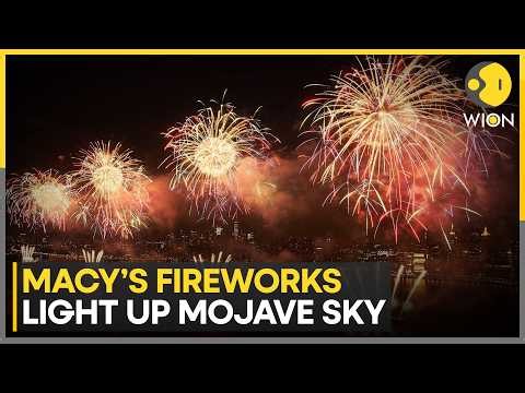 Macy’s Fireworks Test: Massive Mojave Desert Test Lights Up Sky | WION News