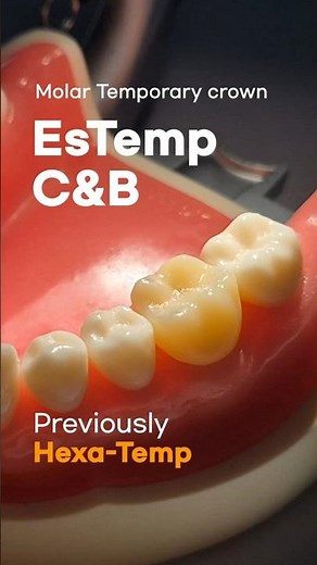 How to Make and Cement a Temporary Crown | EsTemp C&B (Hexa-Temp)#temporary #crown