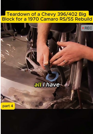 Teardown of a chevy 396/402 big block for a 1970 camaro RS/SS rebuild p4 #engine #car #enginerebuild #fyd #carengine