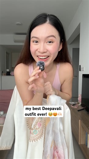 this *MIGHT* be the prettiest Deepavali outfit I own 🥹💐 #deepavali #getreadywithme