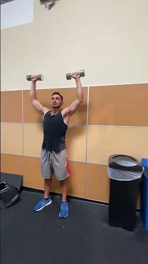 Marching Fitness Exercise | Dumbbell Curl to Overhead Press