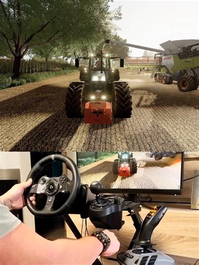 Farming Simulator Fendt 824 Turboshift Steering Wheel Manual Gearbox Thrustmaster Farmstick #dkgc