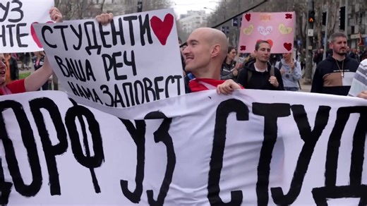 82K views · 3.2K reactions | Tens of thousands of protesters descended on Serbia's capital Belgrade in one of the largest rallies in decades, with students and workers facing riot police and supporters of President Aleksandar Vucic https://reut.rs/3Rd8P9E | Reuters | Facebook