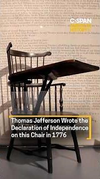 The Chair Thomas Jefferson Wrote the Declaration of Independence On