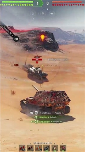 Ferdinand vs Progetto 46 Wot #wot #shorts #worldoftanks