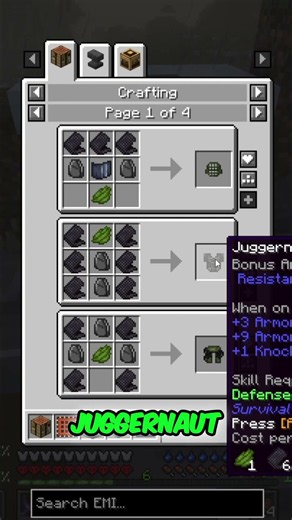 CRAFTING the ULTIMATE JUGGERNAUT Armor Set! 🛡️ Game Changer! #shorts