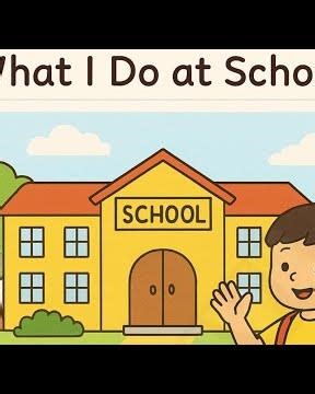 What I Do at School | Read Aloud Creative Paragraph Writing