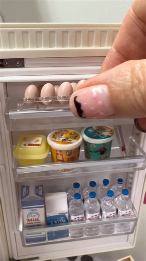 Unboxing and Restock in the Mini fridge #unboxing #restock #mini #satisfying